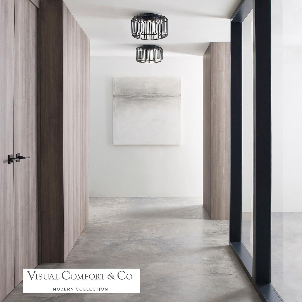 Visual Comfort Modern Kai Flush Mount Matte White