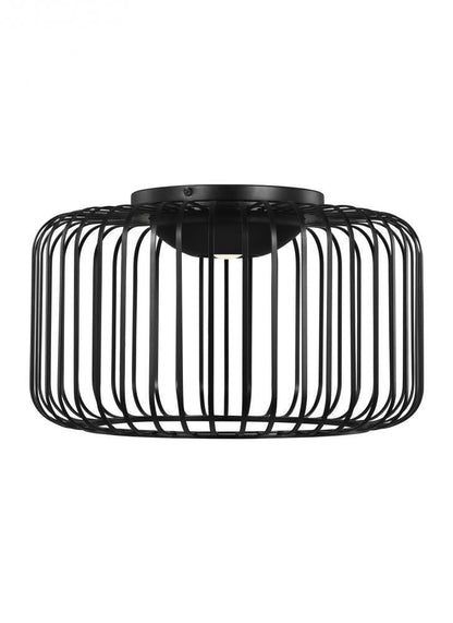 Visual Comfort Modern Kai Flush Mount Black