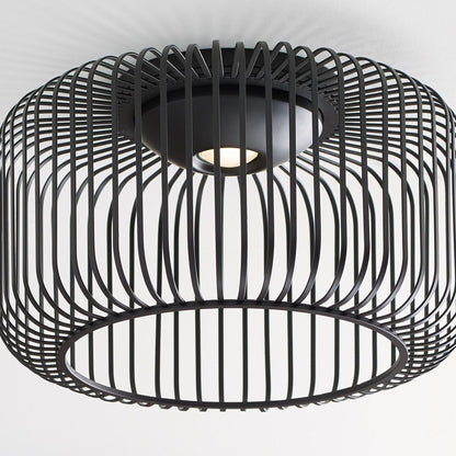 Visual Comfort & Co. Modern Collection Kai Flush Mount, 1-Light, LED, Black, 15"W (700FMKAI15B-LED930 70PDJT8)