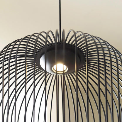Visual Comfort & Co. Modern Collection Kai Pendant, 1-Light, LED, Black, 26.4"H (700TDKAI2B-LED930 70PDFRQ)