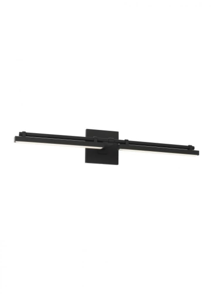 Visual Comfort Modern Kal Medium Vanity Nightshade Black