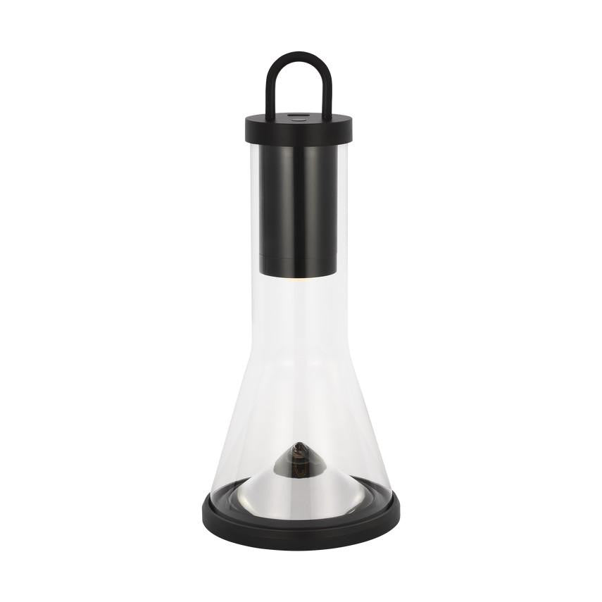 Visual Comfort Modern Kandella Accent Rechargeable Table Lamp Black