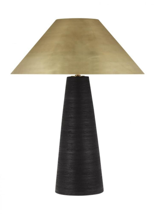 Visual Comfort Modern Karam Large Table Lamp Natural Brass