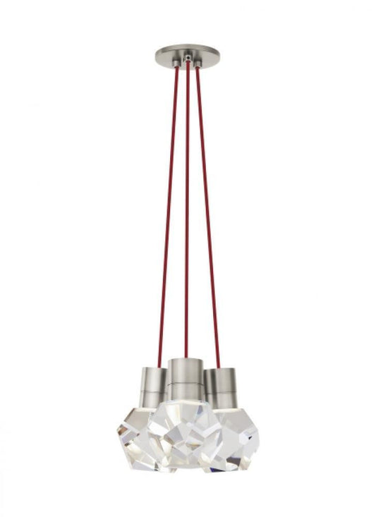 Visual Comfort Modern Kira Chandelier Satin Nickel
