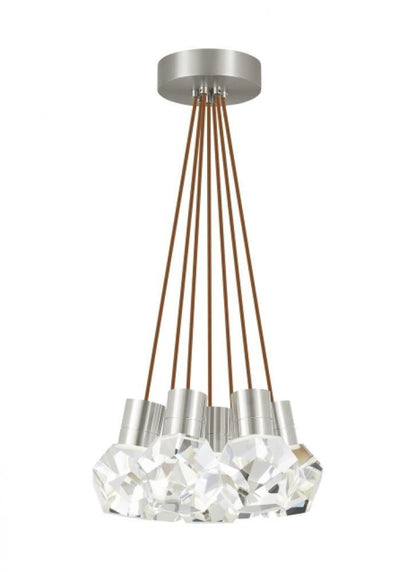 Visual Comfort Modern Kira Chandelier Satin Nickel