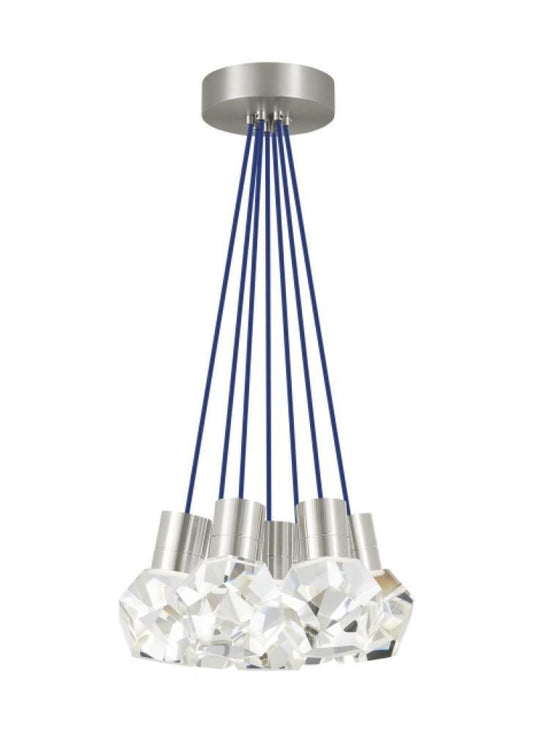 Visual Comfort Modern Kira Chandelier Satin Nickel