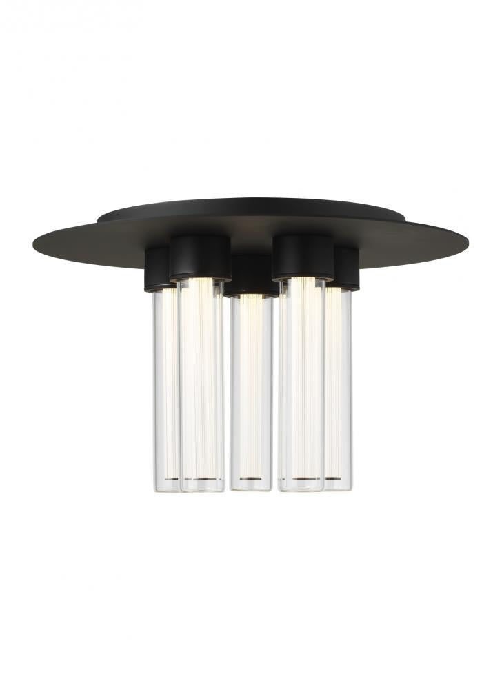Visual Comfort Modern Kola LED Flush Mount 277V Black