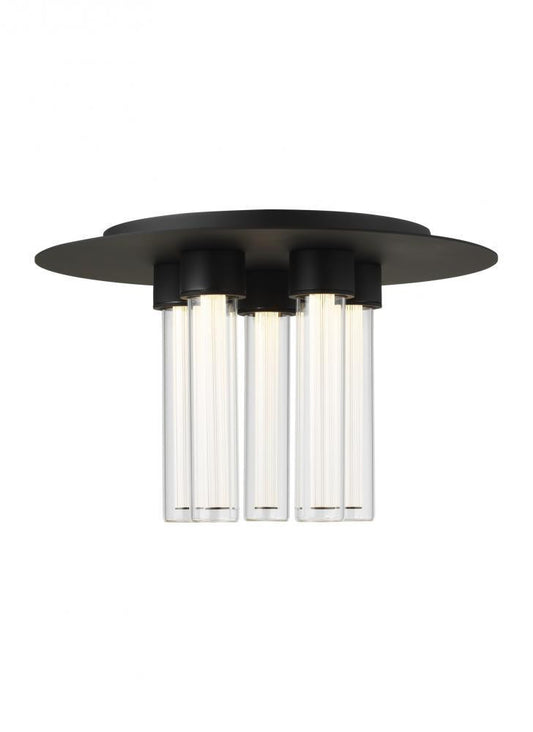 Visual Comfort Modern Kola LED Flush Mount 277V Black
