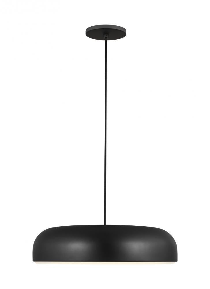 Visual Comfort & Co. Modern Collection Kosa Pendant, 1-Light, LED, Black, 18"W (700TDKOSA18B-LED930 70PGAKC)
