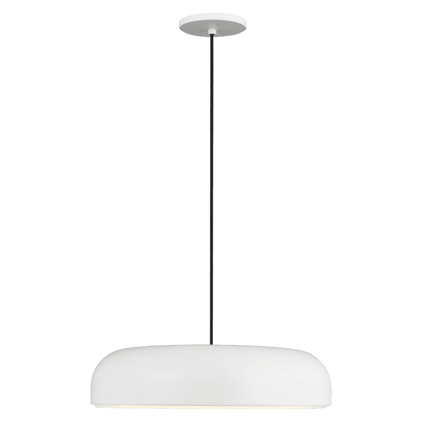 Visual Comfort & Co. Modern Collection Kosa Pendant, 1-Light, LED, White, 18"W (700TDKOSA18W-LED930 70PGAKD)