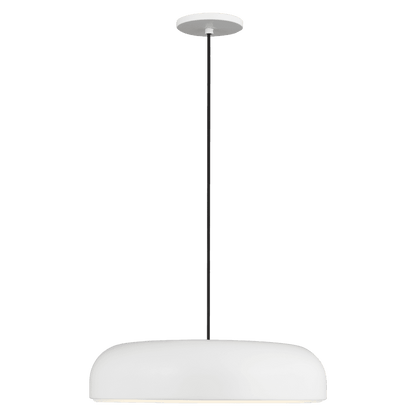 Visual Comfort & Co. Modern Collection Kosa Pendant, 1-Light, LED, White, 18"W (700TDKOSA18W-LED930 70PGAKD)