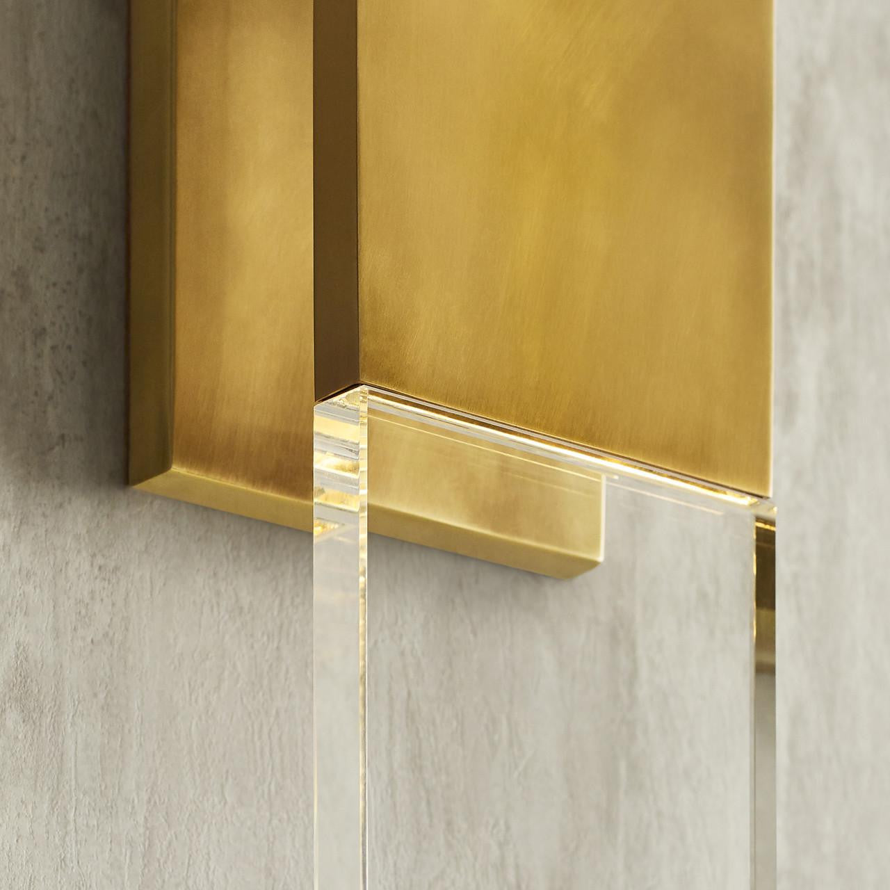 Visual Comfort & Co. Modern Collection Kulma Large Wall Sconce, 1-Light, Natural Brass, 20.4"H (700OWKLM92720NBUNV 70PGHF5)