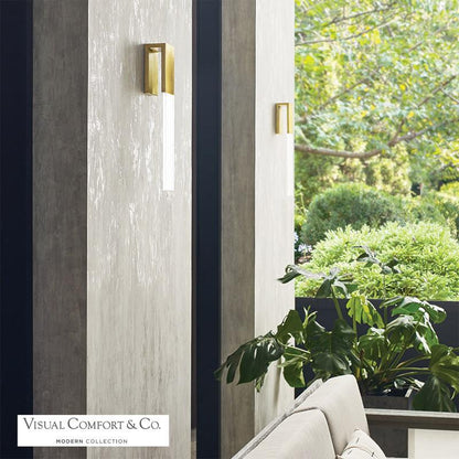 Visual Comfort & Co. Modern Collection Kulma Large Wall Sconce, 1-Light, Natural Brass, 20.4"H (700OWKLM92720NBUNV 70PGHF5)