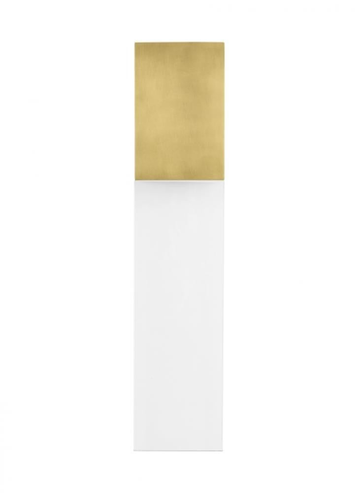 Visual Comfort & Co. Modern Collection Kulma Large Wall Sconce, 1-Light, Natural Brass, 20.4"H (700OWKLM92720NBUNV 70PGHF5)