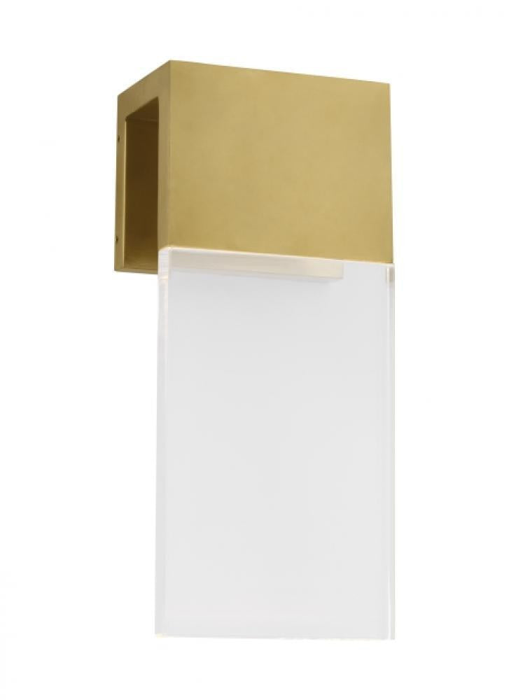 Visual Comfort & Co. Modern Collection Kulma Small Wall Sconce, 1-Light, Natural Brass, 10.5"H (700OWKLM92710NBUNV 70PGHF8)