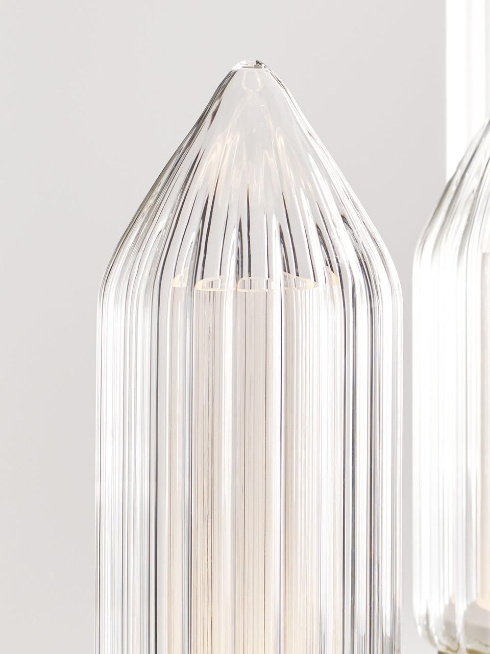 Visual Comfort & Co. Modern Collection Langston Large Chandelier, 12-Light, LED, Plated Brass, 46.6"L (700LGSN46BR-LED927 70PGJEG)