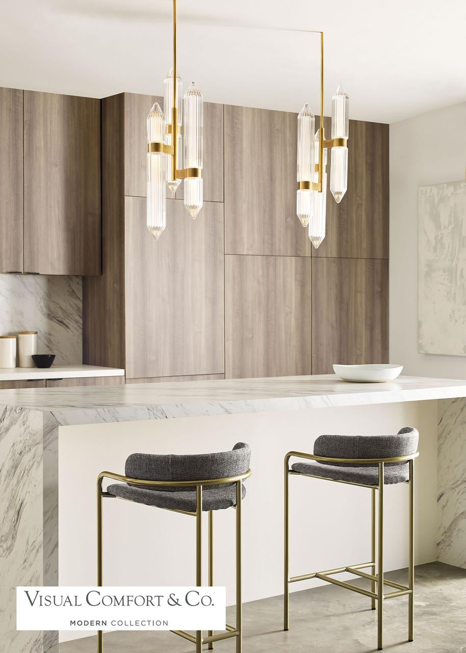 Visual Comfort Modern Langston Ceiling Pendant Plated Dark Bronze