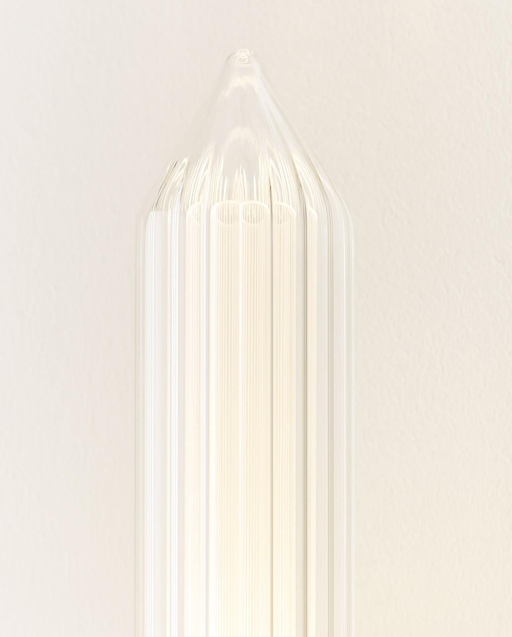 Visual Comfort & Co. Modern Collection Langston Large Wall Sconce, 1-Light, LED, Plated Brass, 18"H (700WSLGSN18BR-LED927-277 70PGHFC)