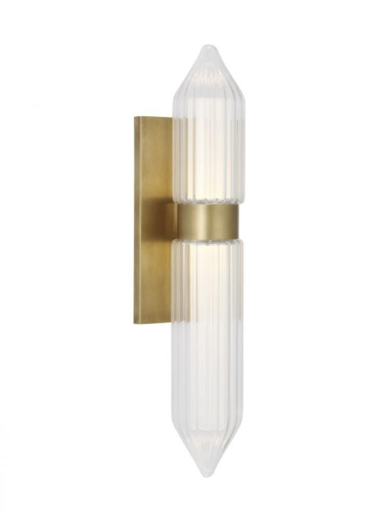 Visual Comfort Modern Langston Large Wall Sconce Plated Brass