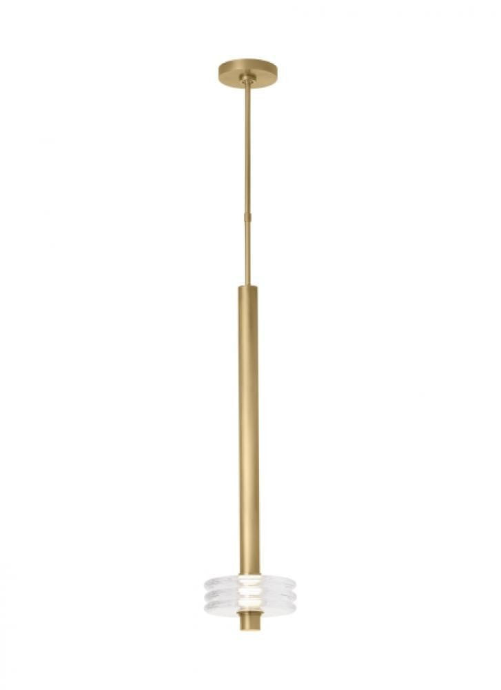 Visual Comfort Modern Laurel Grande Pendant Natural Brass