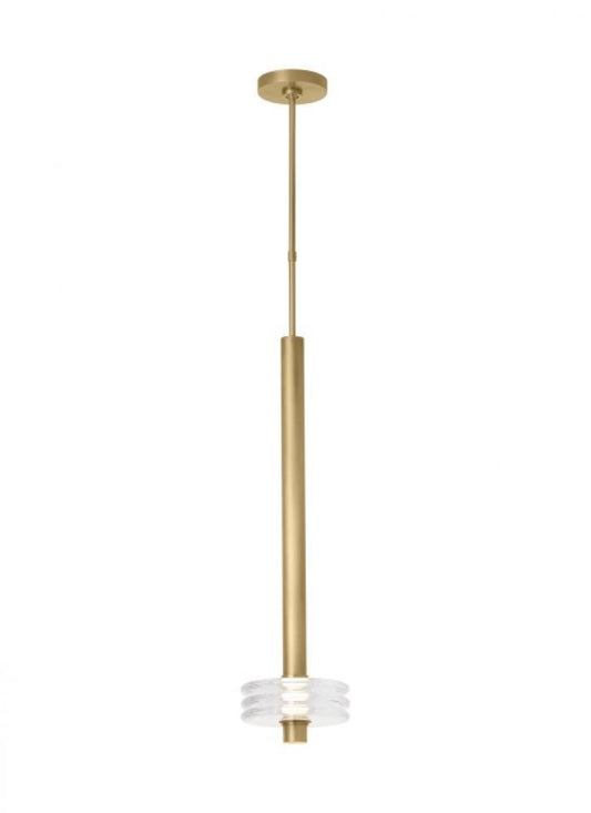 Visual Comfort Modern Laurel Grande Pendant Natural Brass