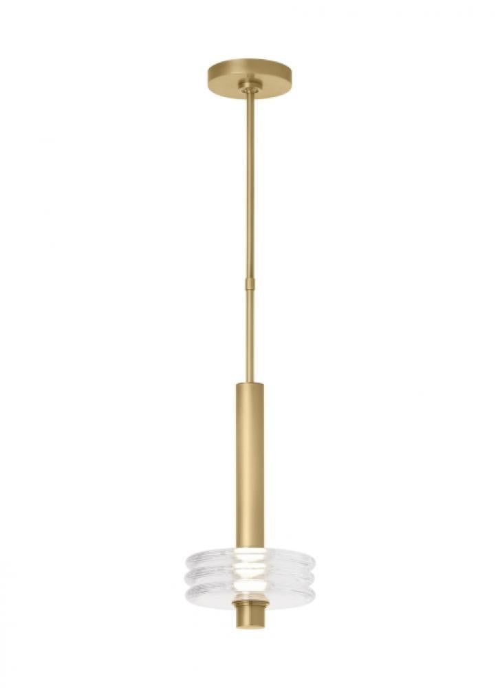 Visual Comfort Modern Laurel Large Pendant Natural Brass