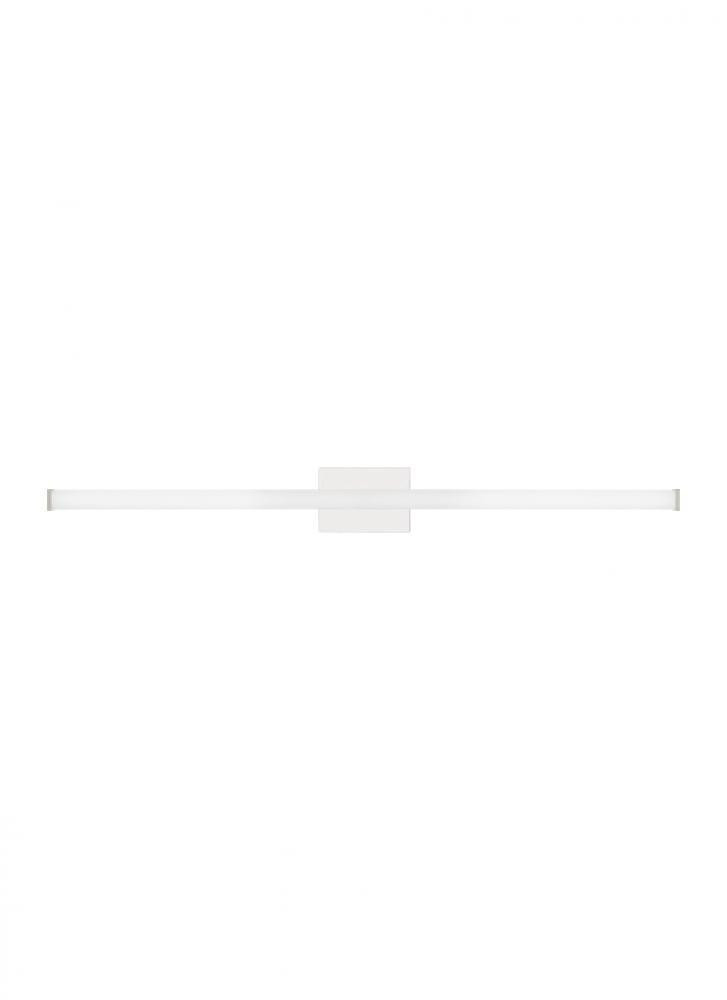 Visual Comfort Modern Lufe Square Bath Bar Light Chrome