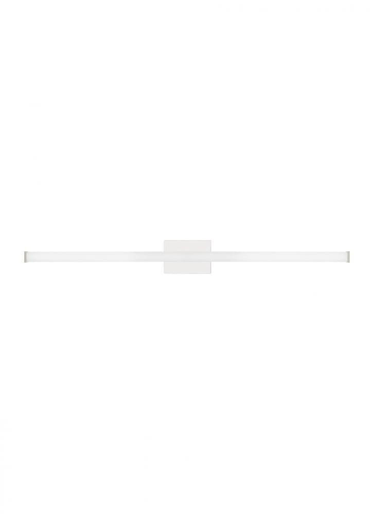 Visual Comfort Modern Lufe Square Bath Vanity Chrome