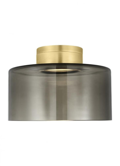 Visual Comfort Modern Manette Flush Mount Natural Brass