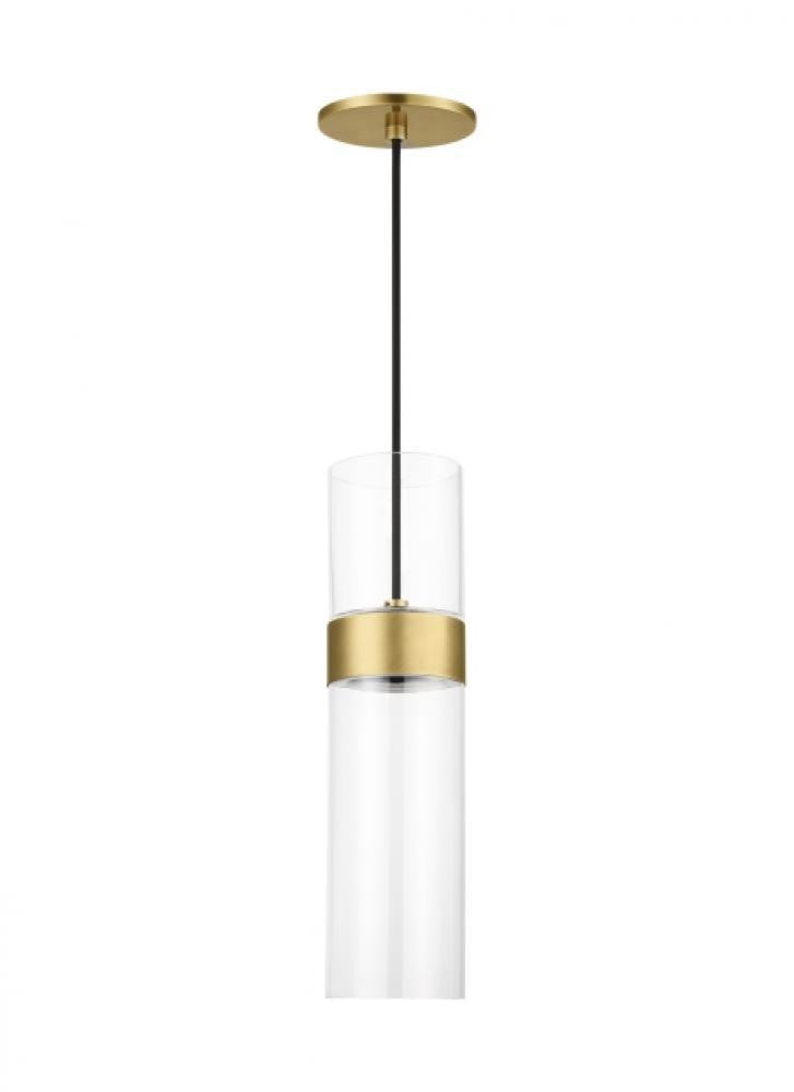 Visual Comfort Modern Manette Medium Pendant Natural Brass