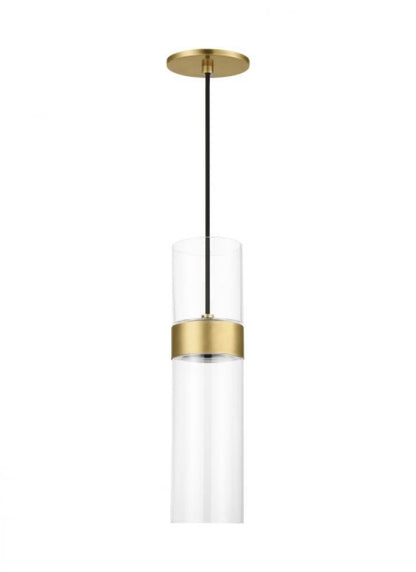 Visual Comfort Modern Manette Medium Pendant Natural Brass