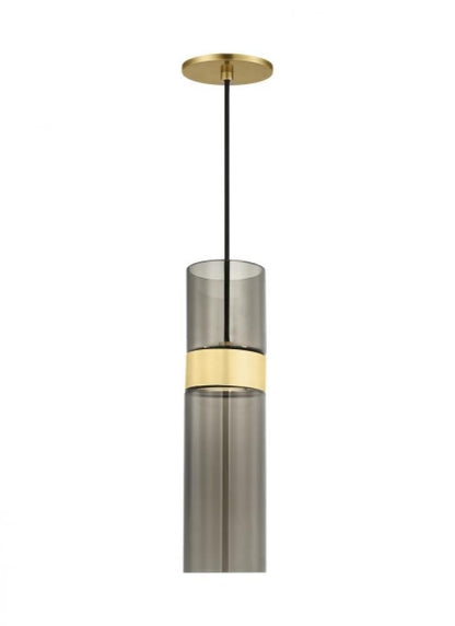 Visual Comfort Modern Manette Medium Pendant Satin Nickel