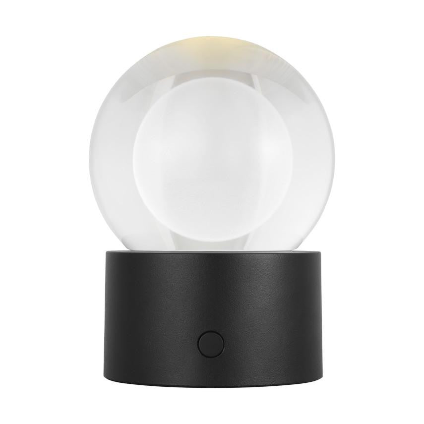 Visual Comfort Modern Mina Accent Rechargeable Table Lamp Black