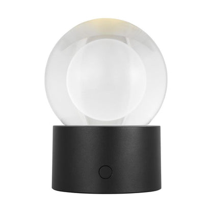 Visual Comfort Modern Mina Accent Rechargeable Table Lamp Black