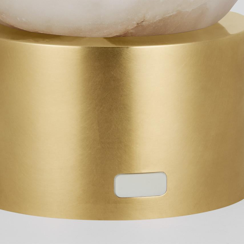 Visual Comfort & Co. Modern Collection Mina Alabaster Accent Rechargeable Table Lamp