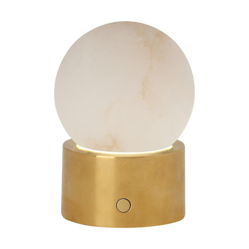 Visual Comfort & Co. Modern Collection Mina Alabaster Accent Rechargeable Table Lamp