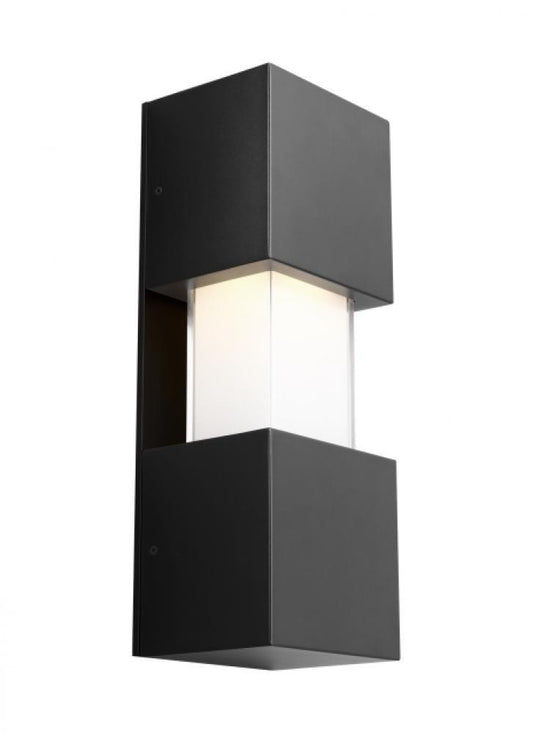 Visual Comfort Modern Modern Square Geometric Wide Medium Wall Sconce Black