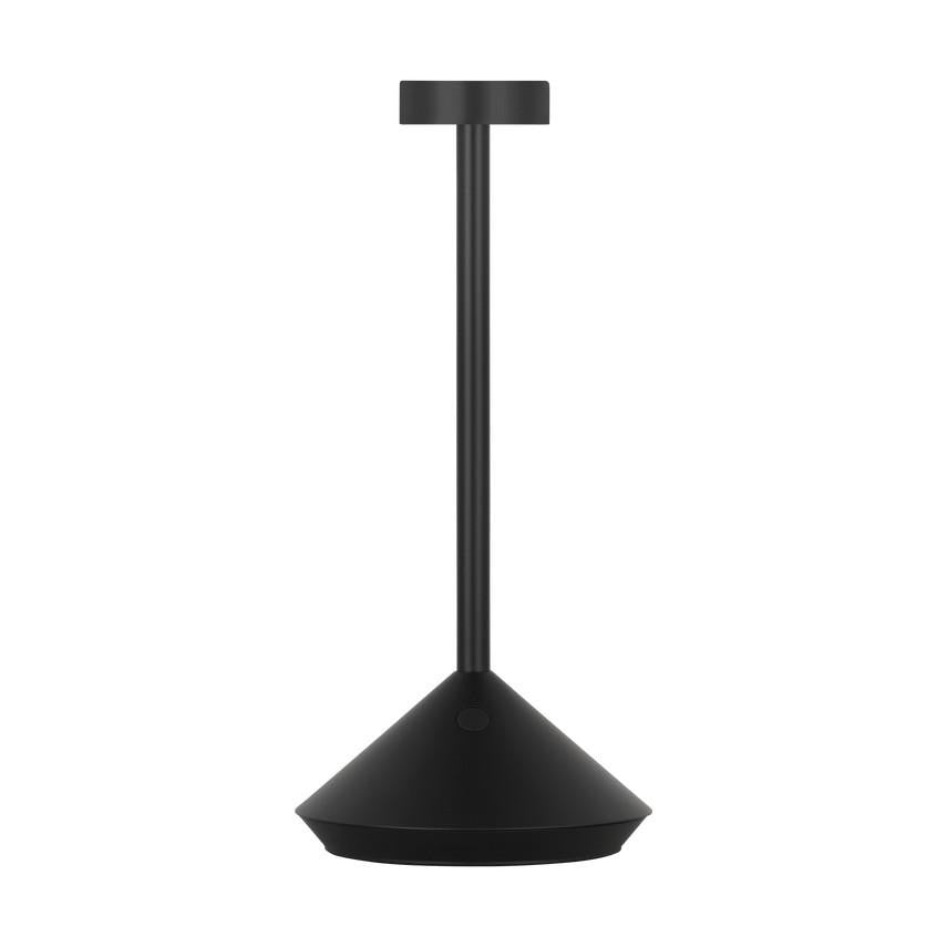 Visual Comfort Modern Moneta Short Accent Rechargeable Table Lamp Black
