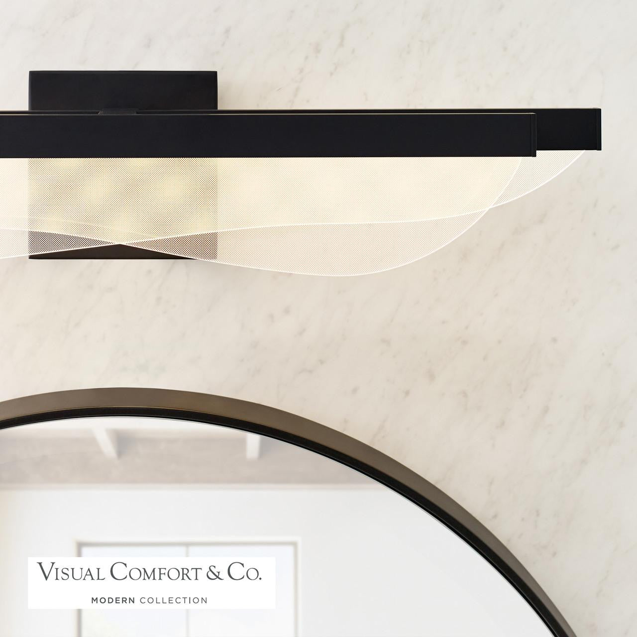 Visual Comfort Modern Nyra Bath Sconce Brass