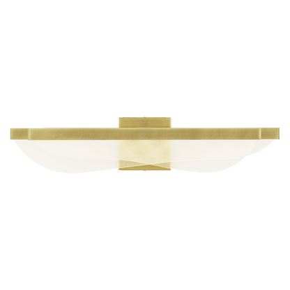 Visual Comfort & Co. Modern Collection Nyra Bath Sconce, Integrated LED, Brass, 5"H (700BCNYR25BR-LED930-277 70PGAKU)