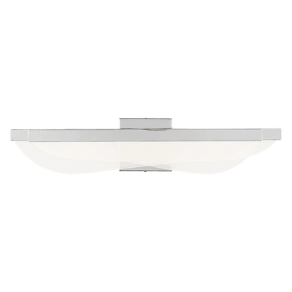 Visual Comfort & Co. Modern Collection Nyra Bath Sconce, Integrated LED, Nickel, 5"H (700BCNYR25N-LED930 70PGAKV)