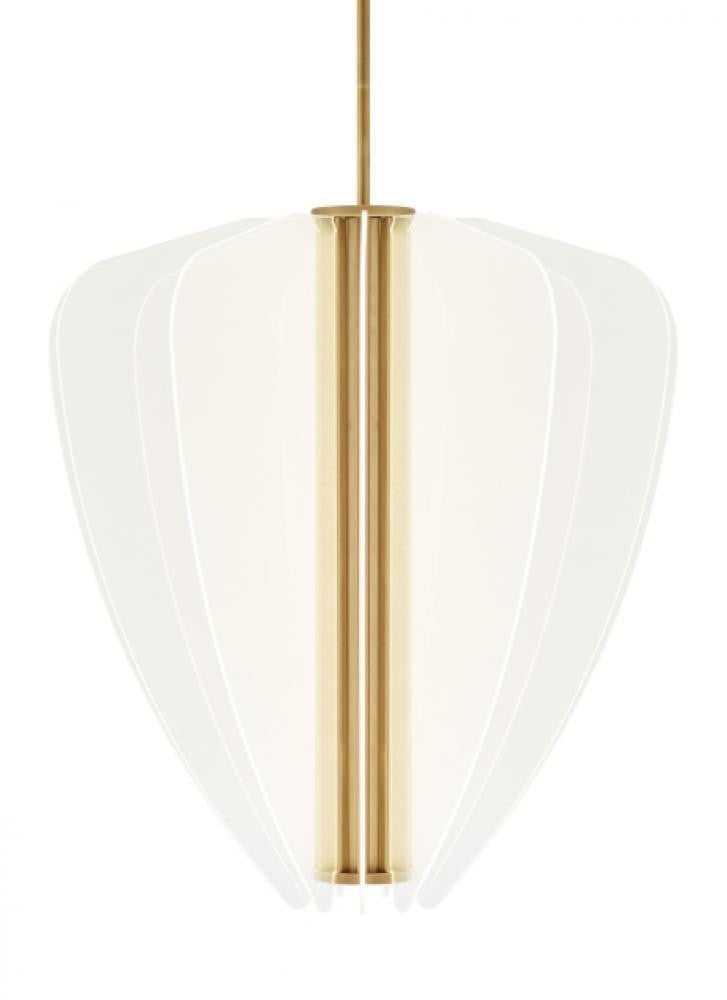 Visual Comfort Modern Nyra Chandelier Brass