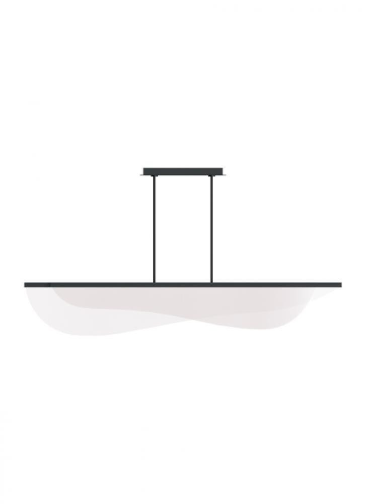 Visual Comfort Modern Nyra Linear Suspension Black