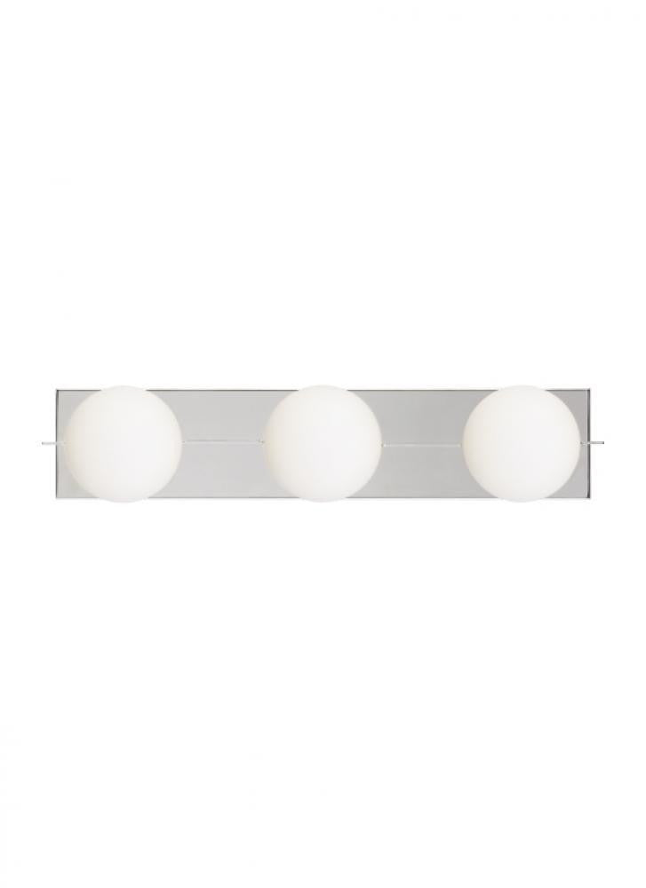 Visual Comfort & Co. Modern Collection Orbel Bath Vanity, 3-Light, LED, Natural Brass, 24"L (700BCOBL3NB-LED930 70PKH4J)