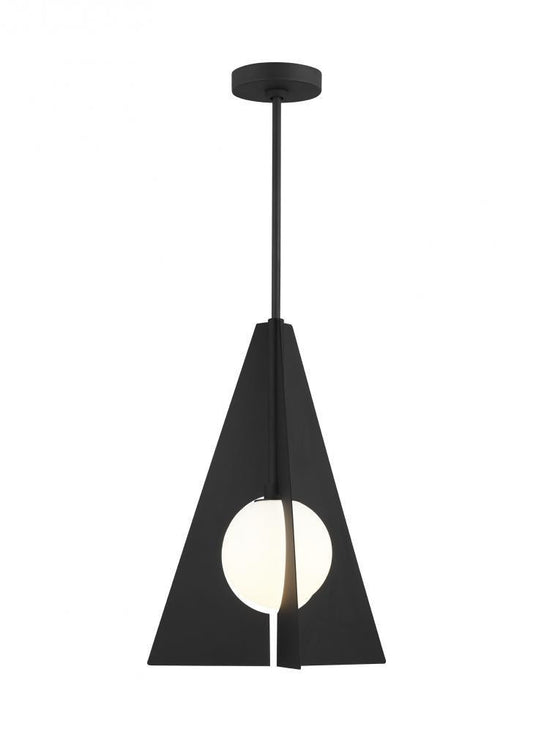 Visual Comfort Modern Orbel Pyramid Grande Pendant Brass
