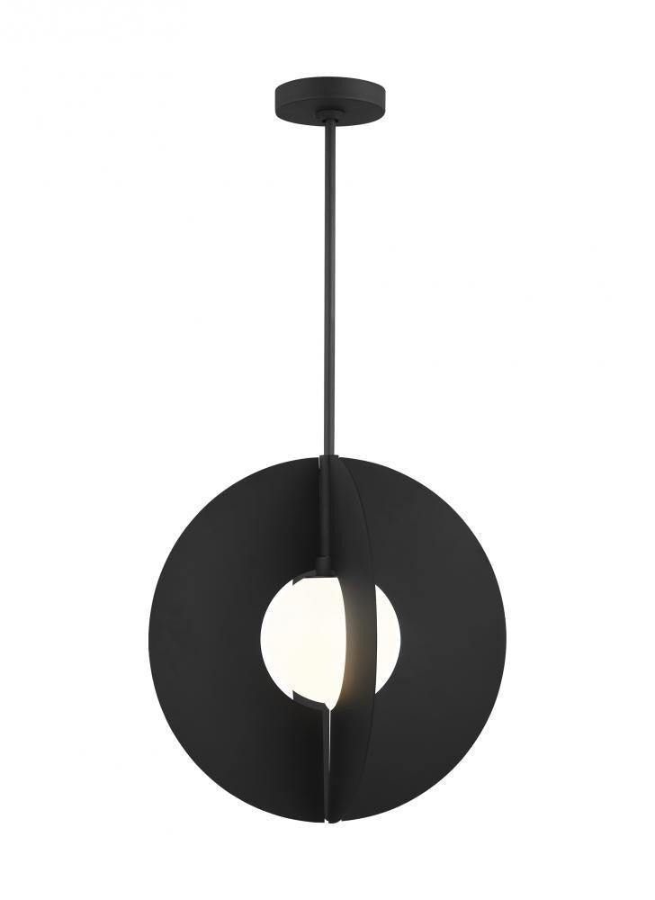 Visual Comfort Modern Orbel Round Grande Pendant Brass