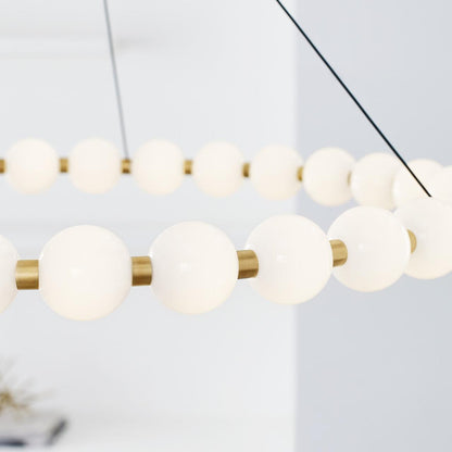 Visual Comfort & Co. Modern Collection Orbet Chandelier, 1-Light, LED, Brass, 36.1"W (700OBT36NB-LED927 70PGALC)