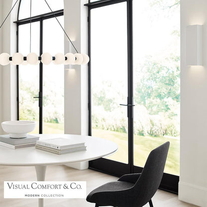 Visual Comfort Modern Orbet Chandelier Nickel