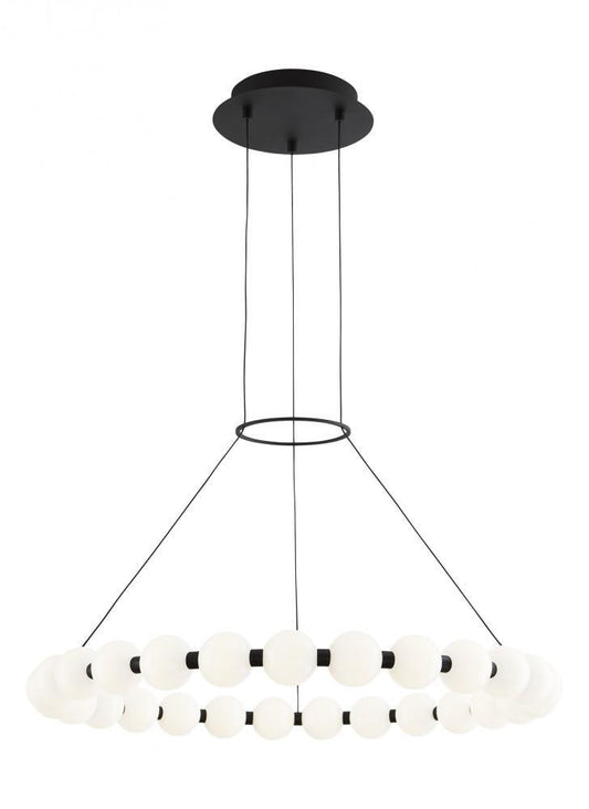 Visual Comfort Modern Orbet Chandelier Black
