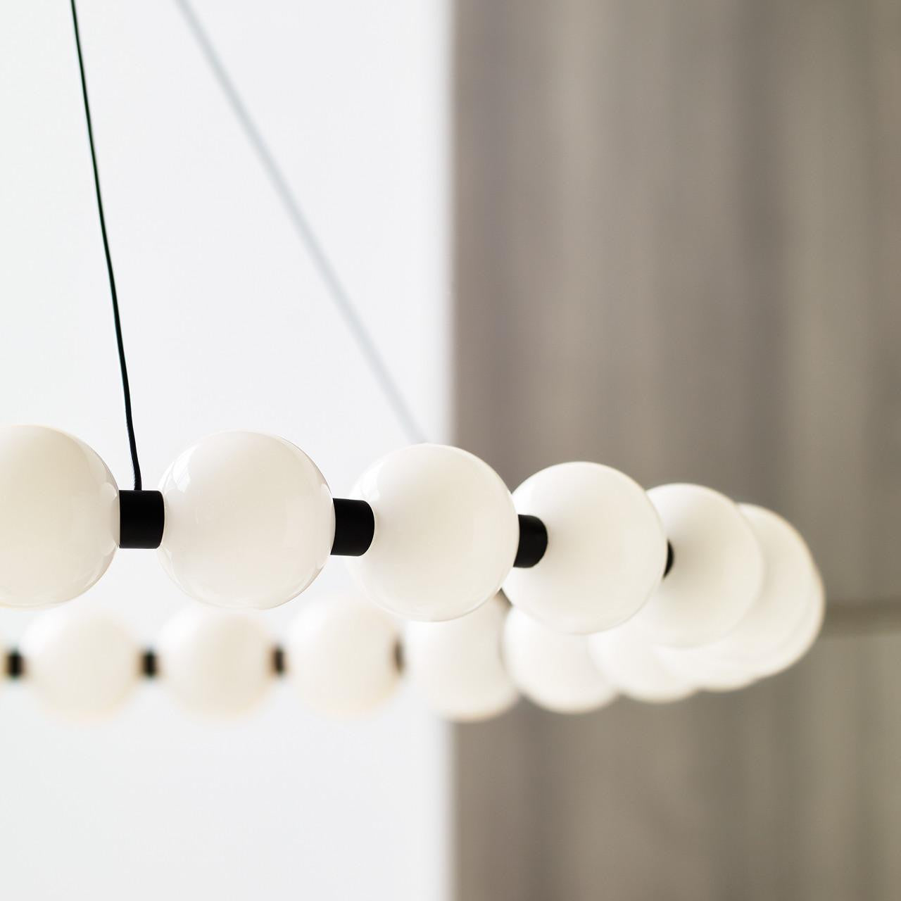 Visual Comfort & Co. Modern Collection Orbet Chandelier, Integrated LED, Black, 30"W  (700OBT30B-LED927 70PGAL8)